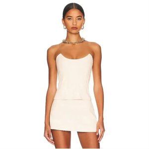 Miaou Leia Faux Leather Corset Set